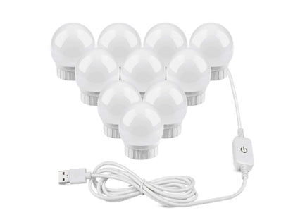 US Local USB Touch Switch LED Mirror Light Bulb