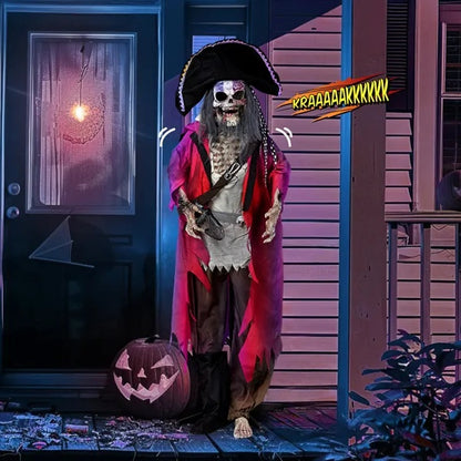 US Local 6.3ft Pirate Halloween Standing Decoration