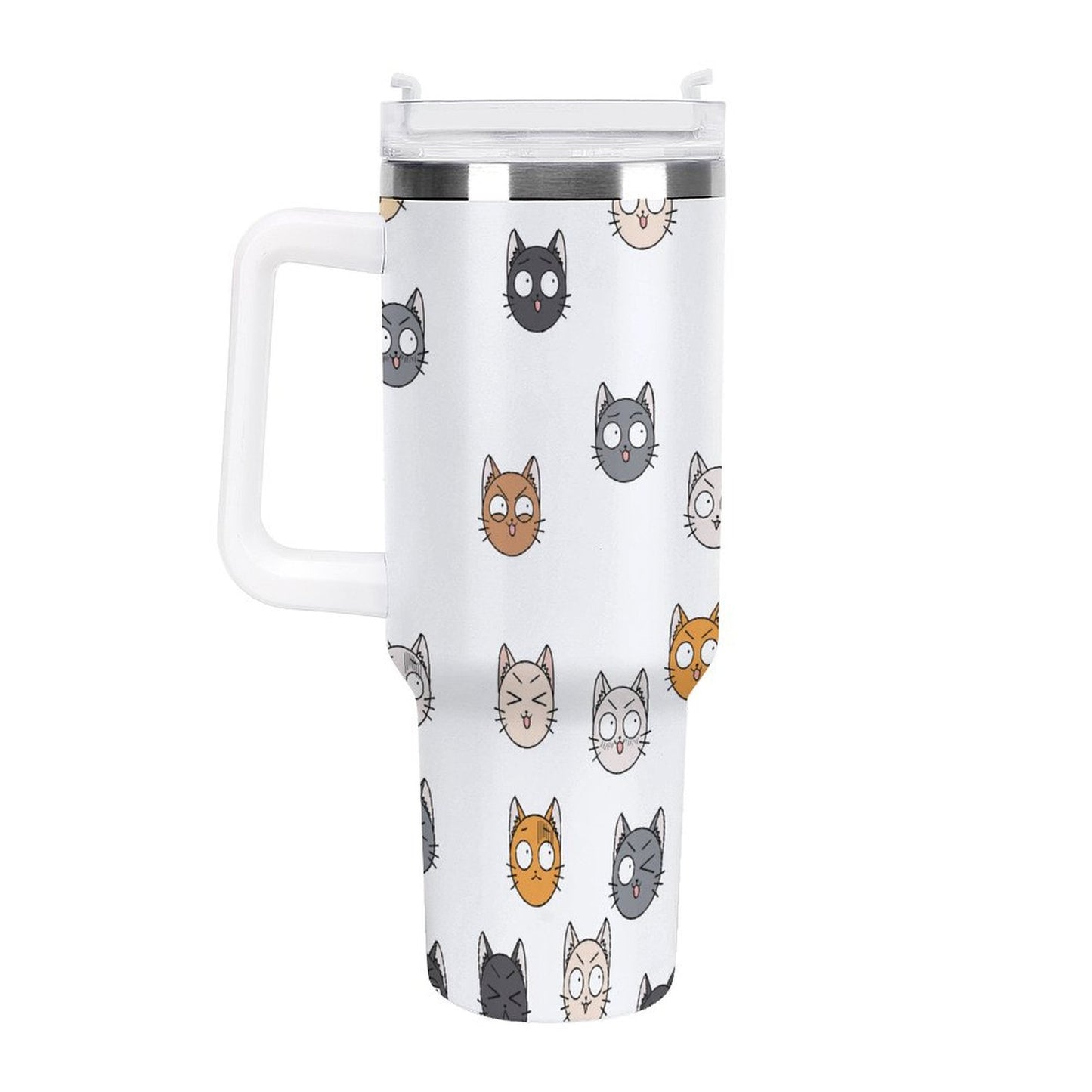 PHDT00362 POD US Local Tumbler 40 oz Large Capacity Car Cup Expression, Cat, Animation