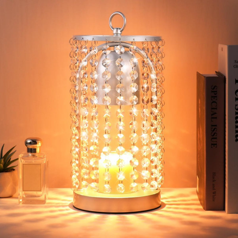 US Local Modern Bedroom Home Candle Wax Melting Lamp With Timer Dimmer