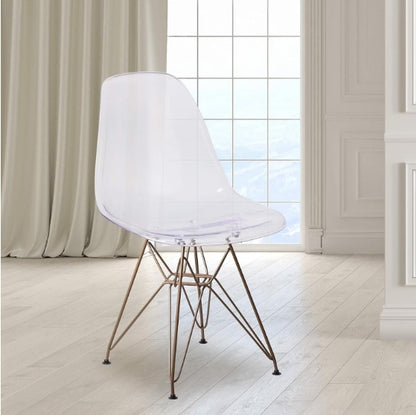 US Local 2 Transparent Dining Chairs