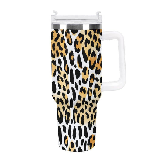 PHDT00397 POD US Local Tumbler 40 oz Large Capacity Car Cup Leopard