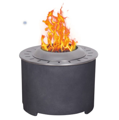 US Local 20.5 X 15 Dark GrayConcrete Texture Smokeless Fire Pit