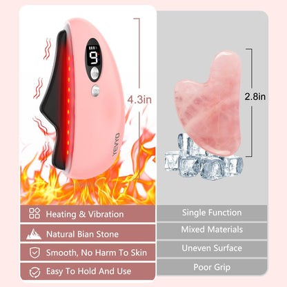 US Local Gua Sha Facial Tool, Electric Black Obsidian Guasha Tool Massage Gua Sha Stone