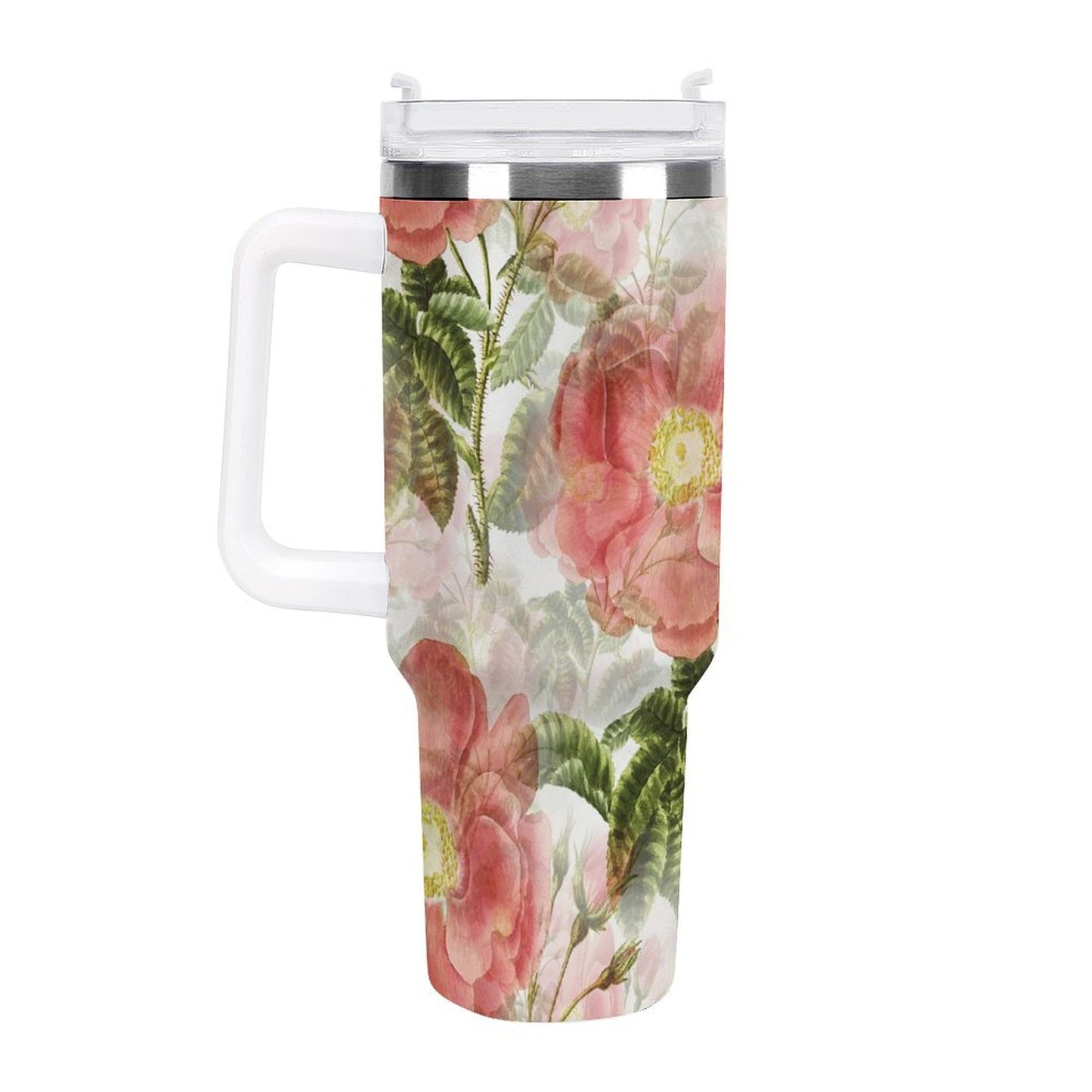 POD US Local Tumbler 40 oz Large Capacity Car Cup Flower