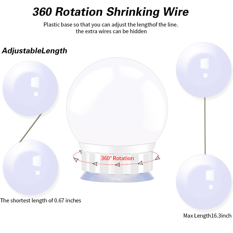 US Local USB Touch Switch LED Mirror Light Bulb