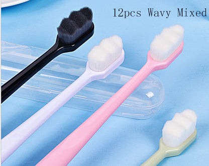 US Local Ultra-fine Toothbrush Super Soft Bristle Deep Cleaning Brush Portable For Oral Care Tools Teeth Care Oral Cleaning Travel