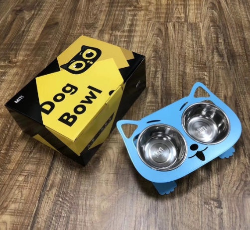 US Local Anti-falling Cat Dog Feeding Water Bowl