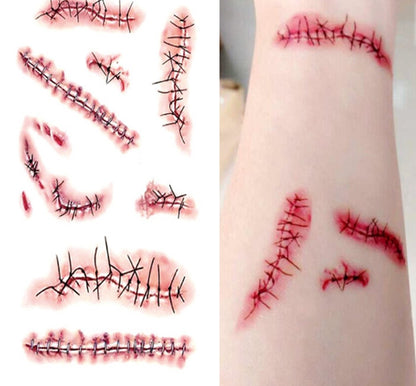 Halloween Wound Tattoo Sticker