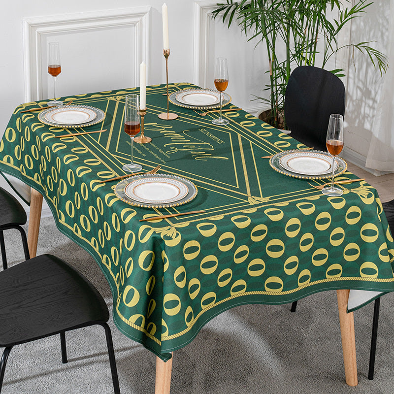 Tablecloth cotton and linen tablecloth