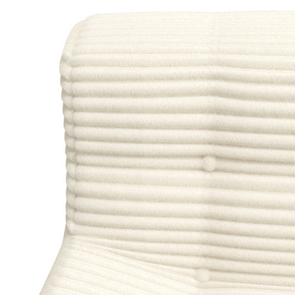 US Local Sofa, Full Sponge Compression Corduroy 3 Seat Sofa, Modern Minimalist Style Corduroy Sofa, Comfortable Compression Sofa, Space Efficient Design   Beige