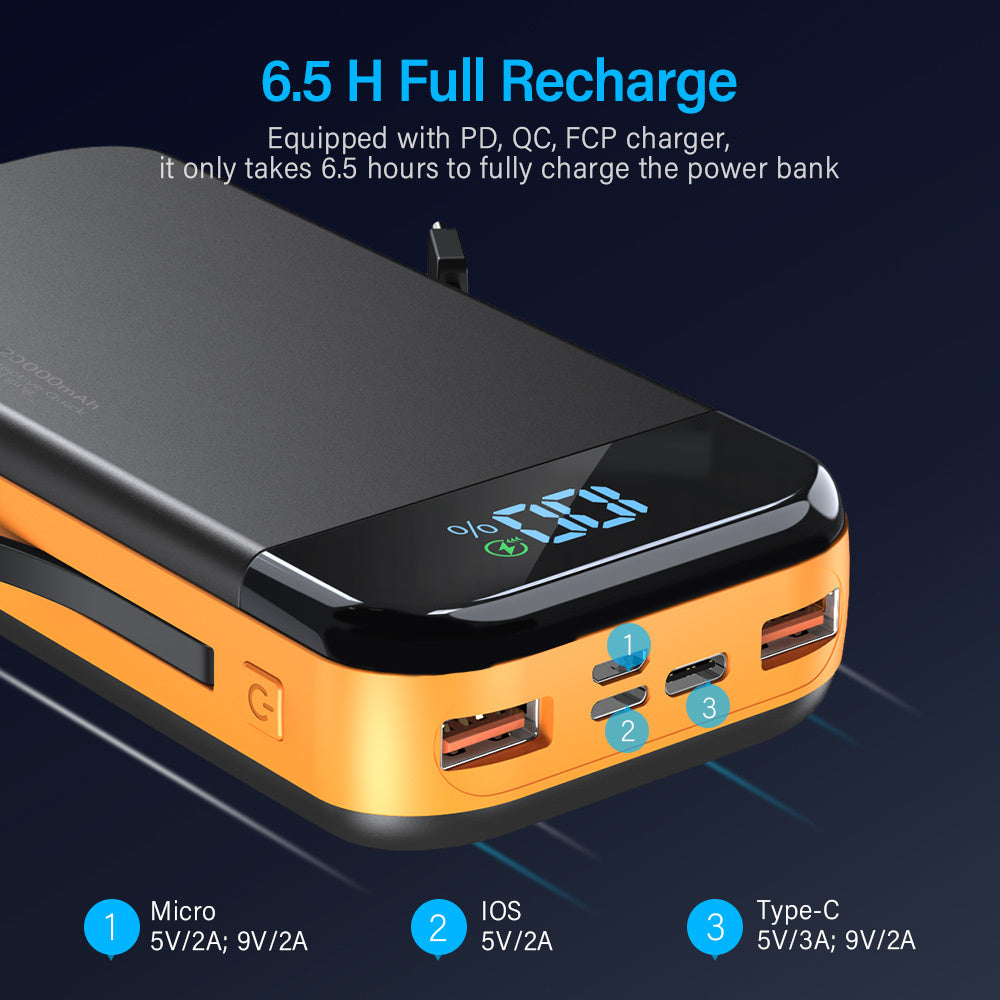 US Local Comes With A 2-wire Digital Display Super Fast Charging Power Bank