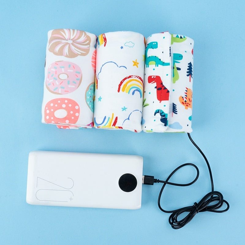 USA Local USB Milk Water Warmer Travel Stroller Insulated Bag Portable Baby Nursing Bottle Heater Cover Baby Food Warmer Bottle Warmer