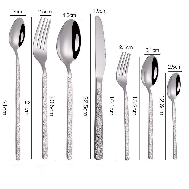 USA Local Embossed Textured Handle Steak Cutlery Western Cutlery