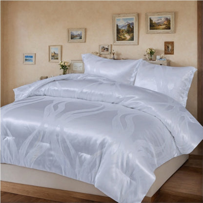 US Local 1 PC Luxury Satin Microfiber Bedding Set