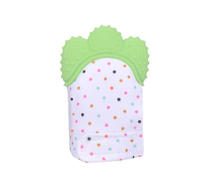 US Local Baby teether baby anti-bite silicone molar gloves children's sound toys