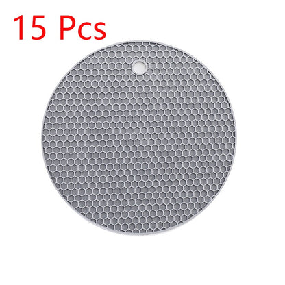 Square honeycomb cushion silicone placemat