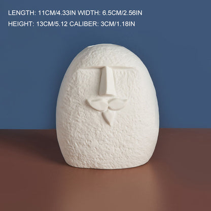 US Local Ceramic Face Vase Decoration Living Room Home TV Cabinet Decoration