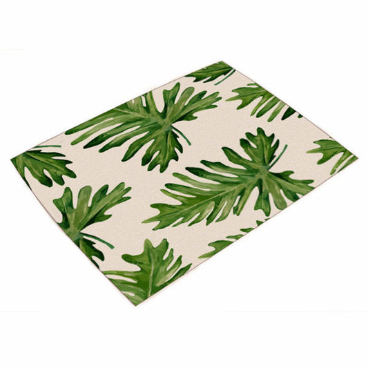 Green Plant Leaf Placemat Wedding Placemat Party
