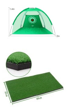 US Local Golf Practice Net Tent Golf Hitting Cage Garden Grassland Practice Tent Golf Training Equipment Mesh Outdoor