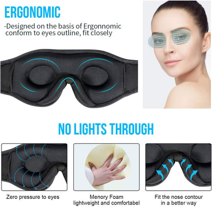 US Local Wireless Call Stereo Music Blackout Sleep Eye Mask