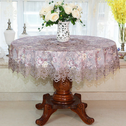 Tablecloth Chair Cover Lace Oval Round Tea Table Cloth Tablecloth
