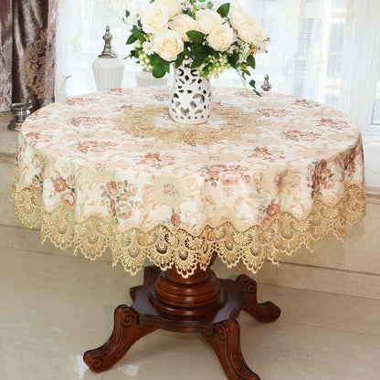 Tablecloth Chair Cover Lace Oval Round Tea Table Cloth Tablecloth