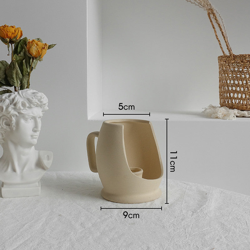 USA Local Simplicity Ceramic Vase Dry Flower Arrangement Home Decoration Ornament Living Room Display Art Vases