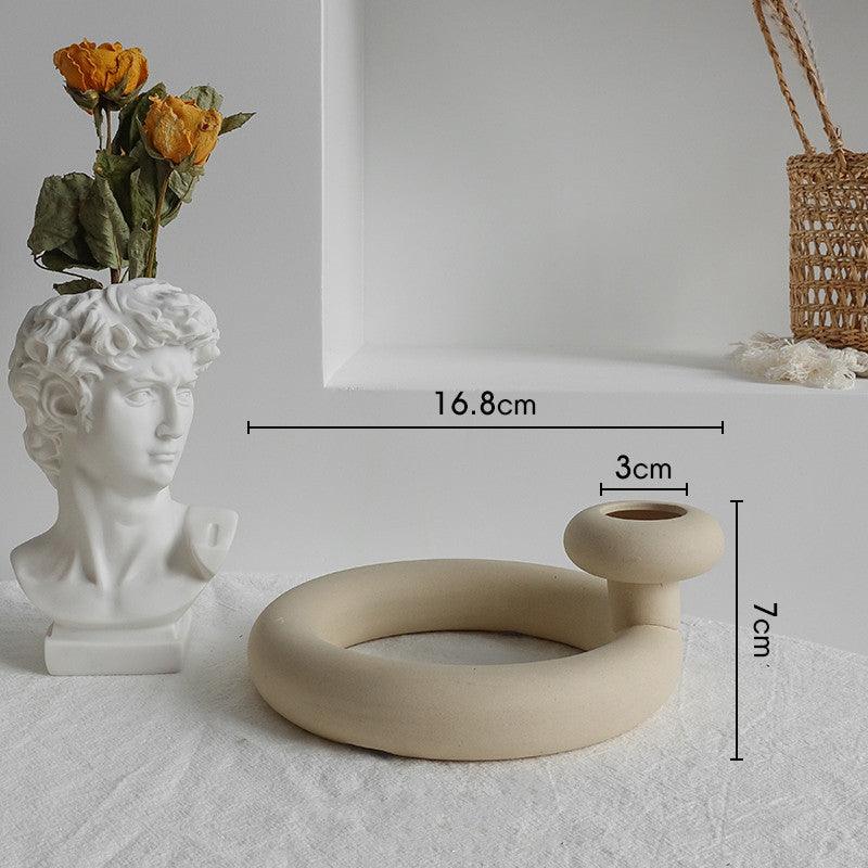 USA Local Simplicity Ceramic Vase Dry Flower Arrangement Home Decoration Ornament Living Room Display Art Vases