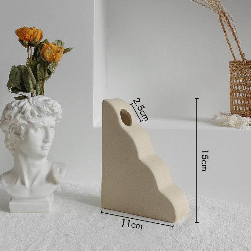 USA Local Simplicity Ceramic Vase Dry Flower Arrangement Home Decoration Ornament Living Room Display Art Vases