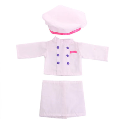 US Local Doll Clothes Americangirl Accessories Chef Clothes