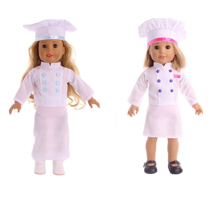 US Local Doll Clothes Americangirl Accessories Chef Clothes