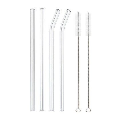 Glass Straws, Pearl Milk Tea Coarse Drinking Straws, Non-disposable Transparent Water Cups, Long Straws