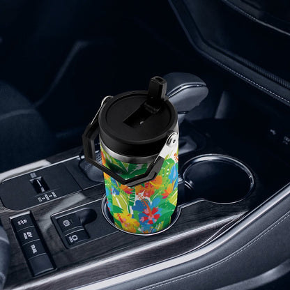 POD US Local Tumbler 30oz Large Capacity Car Cup Tropical, Rainforest Style