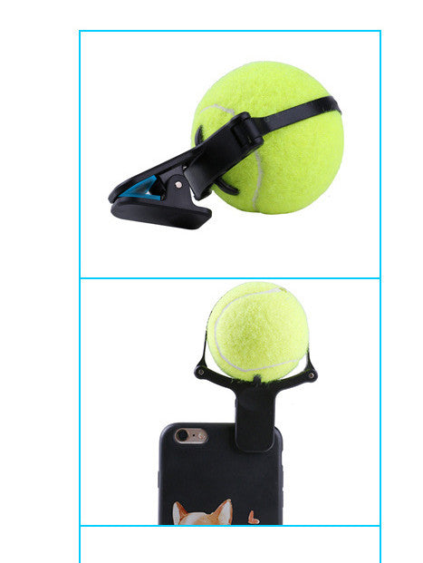 US Local Pet photo props toy pet photo selfie artifact funny dog camera phone clip tennis selfie clip