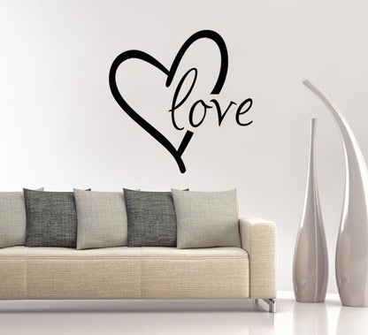 US Local Valentine'S Day Generation Carved Wall Stickers Bedroom Living Room Background Decoration Stickers