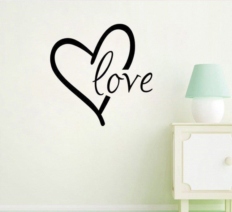 US Local Valentine'S Day Generation Carved Wall Stickers Bedroom Living Room Background Decoration Stickers