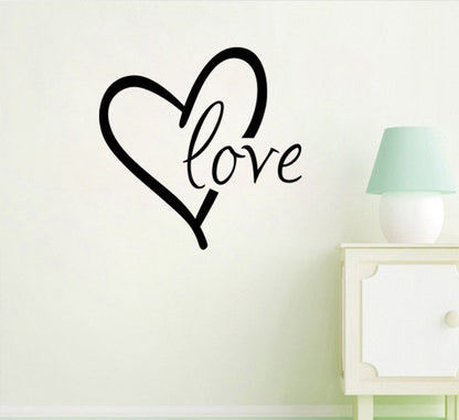 US Local Valentine'S Day Generation Carved Wall Stickers Bedroom Living Room Background Decoration Stickers