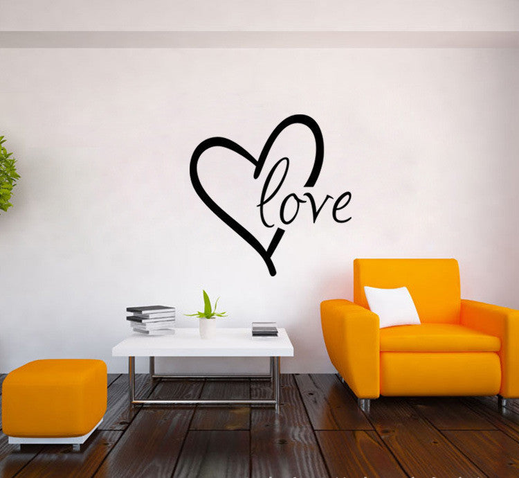 US Local Valentine'S Day Generation Carved Wall Stickers Bedroom Living Room Background Decoration Stickers