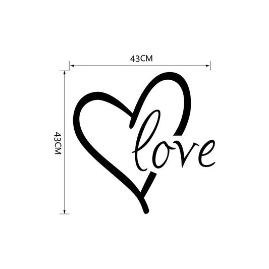 US Local Valentine'S Day Generation Carved Wall Stickers Bedroom Living Room Background Decoration Stickers