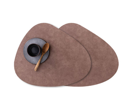 Leather Placemat Waterproof and Oilproof Pad Anti-scald Heat Insulation Pad
