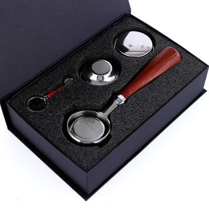 58Mm Stainless Steel Binaural Coffee Machine Handle Bottomless Filter Portafilter Universal