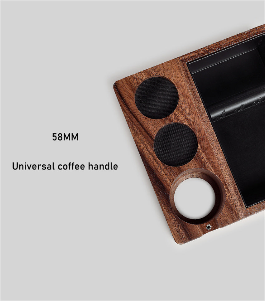 Bomber Solid Wood Slag Box Domestic Coffee Bar Slag Barrel Handle Bracket Powder Holder