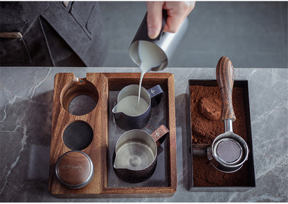Bomber Solid Wood Slag Box Domestic Coffee Bar Slag Barrel Handle Bracket Powder Holder
