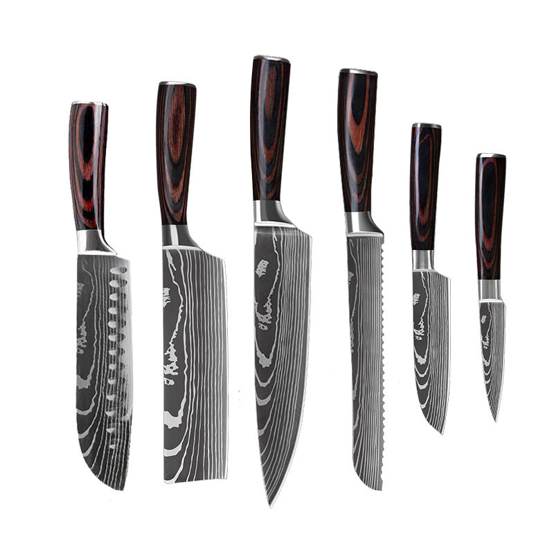 US Local 6 Piece Set 8 Piece Set 10 Piece Set Knife Chef's Knife Chef's Knife Kitchen Knife Cooking
