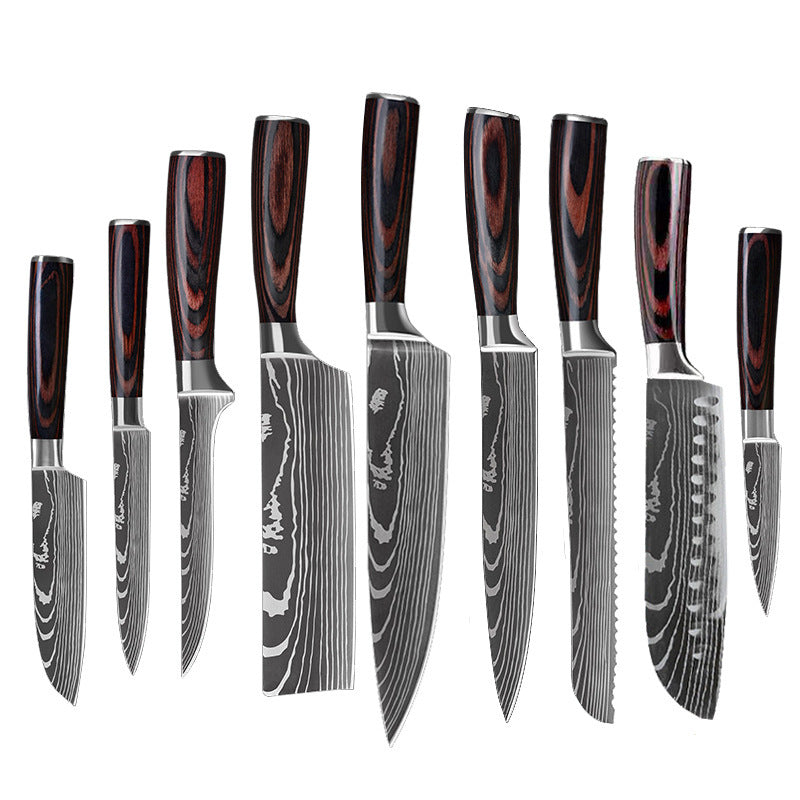 US Local 6 Piece Set 8 Piece Set 10 Piece Set Knife Chef's Knife Chef's Knife Kitchen Knife Cooking