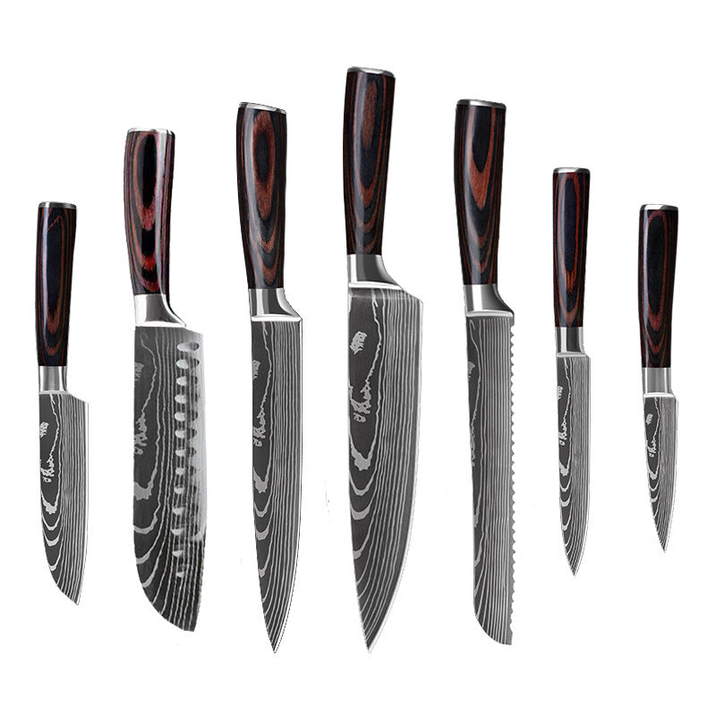 US Local 6 Piece Set 8 Piece Set 10 Piece Set Knife Chef's Knife Chef's Knife Kitchen Knife Cooking