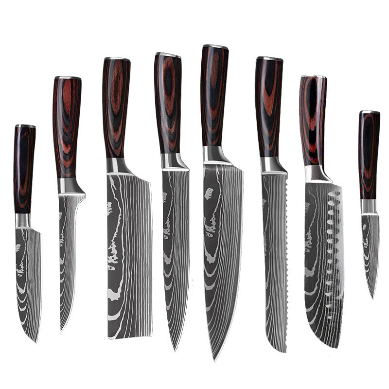 US Local 6 Piece Set 8 Piece Set 10 Piece Set Knife Chef's Knife Chef's Knife Kitchen Knife Cooking