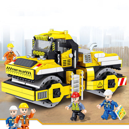 Building Blocks Assembled Children's Toy Puzzle Boy Intelligence Over 6 Years Old Brain Mining Engineering Vehicle