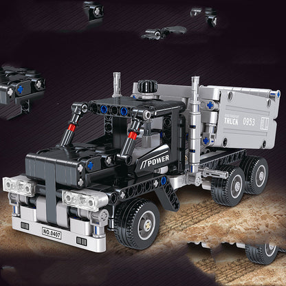 Building Blocks Assembled Children's Toy Puzzle Boy Intelligence Over 6 Years Old Brain Mining Engineering Vehicle